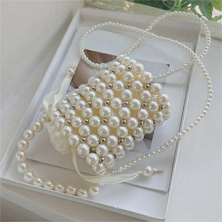 楽天市場】ショルダーバッグ レディース パールバッグ スマホ  