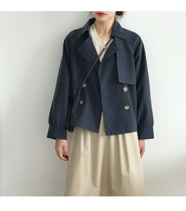 楽天市場】トレンチコート レディース ショート トレンチ スプリング 