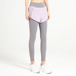 ランニングパンツ ヨガパンツ レディース ランパン レギンス 偽二枚 フィットネスパンツ 吸汗速乾 スカート付き スポーツパンツ コンプレッションウェア フィットネスウェア レギパン スポ