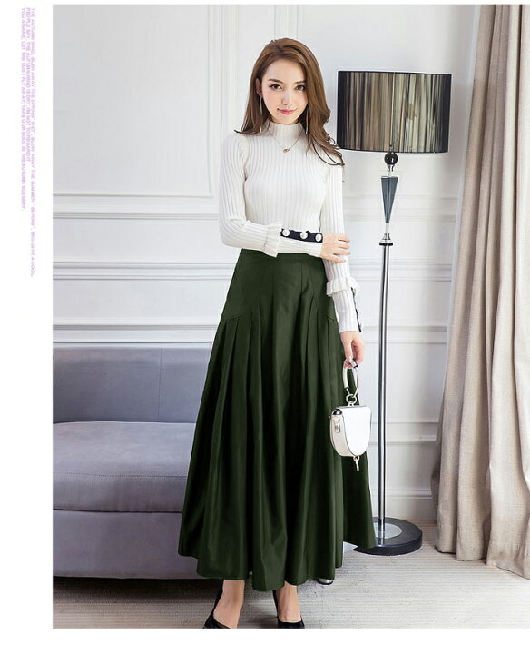 楽天市場】【送料無料】マキシスカート レディース ロングスカート A  