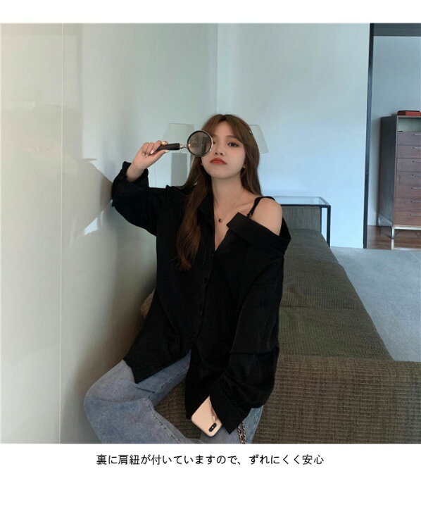 レディースシャツ ガールズ セクシー 紐 黒 半袖 白 トップス ファッション 茶色