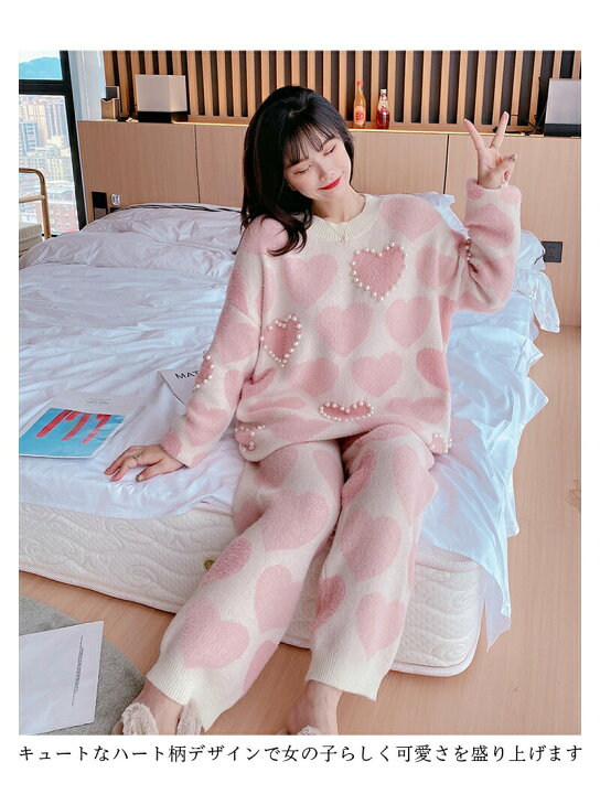 楽天市場】ルームウェア パジャマ レディース 部屋着 もこもこ  