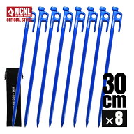 NCNL(NO CAMP NO LIFE) 鍛造ペグ 30cm アルミニウム合金 8本セット 超軽量 高強度 頑丈 強靭 テントペグ …