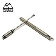 TITAN MANIA(チタンマニア) 耳かき チタン製 携帯用 超軽量 スパイラル型 組み立て式 水洗い可能 人気 耳…