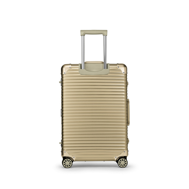 オンラインでの最低価格 新品LANZZO ランツォアルミ65L ゴールド スーツケース NORMAN 旅行用バッグ/キャリーバッグ