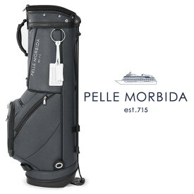 ペッレモルビダ PELLE MORBIDA Golfシリーズ 型押しPVC スタンド キャディバッグ ネイビー 【LEON 11月号掲載】 pg001-na 100