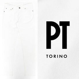 ピーティートリノ PT TORINO SWING FIT コットン ストレッチ ホワイト ツイル デニムパンツ ホワイト z10basoa14-w 100