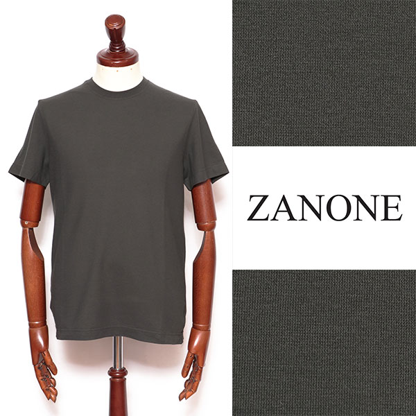 ザノーネ ZANONE 812597 アイスコットン Tシャツ Z0049 ダークグリーン 812597-dgr 100 | Legare