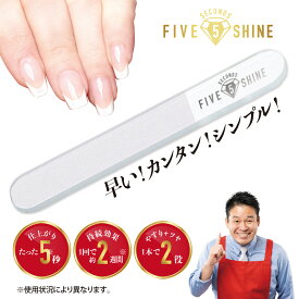 ガラス 爪磨き 5セカンズシャイン ブラック レジェンド松下が有名TV番組で紹介 爪やすり つめやすり つめみがき ツメヤスリ お手入れ 簡単 美容グッズ ミニ 女性 レディース ママ OL ネイリスト メンズ 男性 やすり バッファー ネイル ケア ガラス