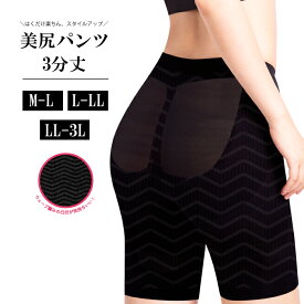 【スーパーSALE特別価格】 【メール便 1アイテムまで発送可】美尻 3分丈 パンツ M-L L-LL LL-3L 3分丈パンツ インナー ヒップアップ【レガルト】【LegStyle】【レッグスタイル】 ps-wp101