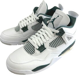NIKE AIR JORDAN 4 RETRO エア ジョーダン 4ホワイト/グリーンカラー「FQ8138-103」サイズ交換片道送料無料★日本代理店正規品★