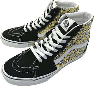 VANS SK8-HI �o���Y �X�P�[�g �n�CMOONEYES BLACK/YELLOW�J���[ �i�ԁuVN0A5JMJY23�v���@���Y ���{�������C�O����J���[ �T�C�Y�����Г���������