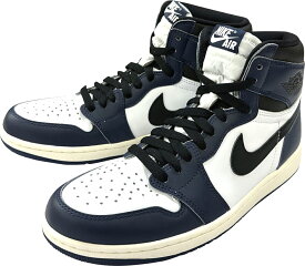 NIKE AIR JORDAN 1 RETRO HIGH OG ナイキ エア ジョーダン1レトロ ハイMIDNIGHT NAVY/BLACK/WHITE/SAIL ネイビー「DZ5485-401」サイズ交換片道送料無料海外正規並行輸入品