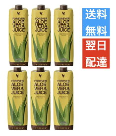 【6本セット】FLPアロエベラジュース（1L）1000mL×6本（保存料・化学合成物質未使用）[Forever Living Products]（アロエベラ フォーエバー aloe vera アロエジュース)