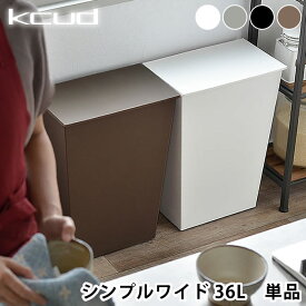 クード ゴミ箱 kcud シンプル ワイド SIMPLE WIDE おしゃれ ふた付き 分別 ワイド 横型 キッチン 岩谷マテリアル アッシュコンセプト 北欧 45リットル ゴミ袋対応 キャスター