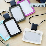 【レビュー400件突破！】IDケース リール trystrams トライストラムス IDカードホルダー 社員証 ケース …