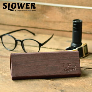 SLOWER KlP[X EYEGLASS CASE WOOD ܂肽 ዾP[X Ebh ߂ [ ؖڒ X n[h  Vዾ TOX }Olbg ܂  _ XE[ SLW 500 5