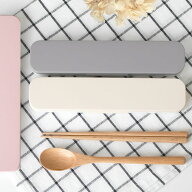 お弁当 箸 タケナカ mayu 木製箸・スプーンセット カトラリーセット お箸 携帯 18cm 食洗機対応 スプーン…