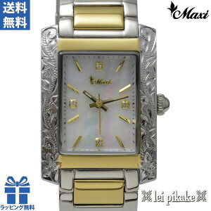 ハワイアンジュエリー ウォッチ レイピカケ レイ ピカケ レディース 時計 Maxi VicenteコラボWatch SV GD マキシ プレゼント ラッピング アクセサリー 女性 白蝶貝 シェル 腕時計 新作 かわいい