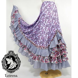 フラメンコ衣装 フラメンコファルダ フラメンコスカート フラメンコ練習着 フラメンコフレアスカート