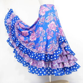 フラメンコ衣装 フラメンコファルダ フラメンコスカート フラメンコ練習着 フラメンコフレアスカート