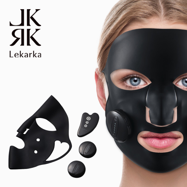 Lekarka レカルカ AZATMASK アザトマスク | 美顔器 マスク EMS EMS美顔器 イオン導入 ウェアラブル美顔器 マスク型美顔器 おこもり美容 正規品 プレゼント 誕生日 彼女 化粧品 コスメ ギフト 高級 デパコス 送料無料