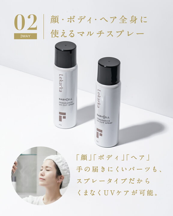 楽天市場】【2本セット】公式 Lekarka レカルカ FRAGRANCE UV CUT  