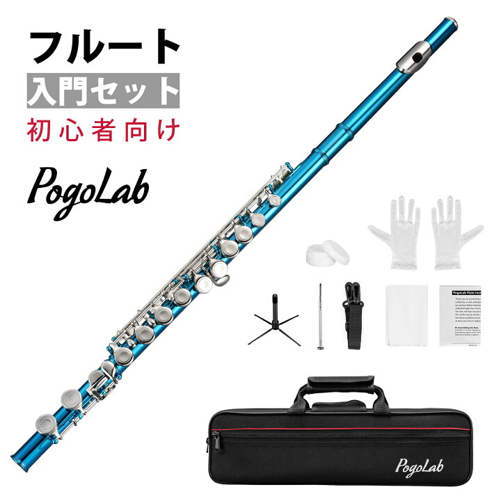 楽天市場】1年保証 POGOLAB フルート セット Cキー ケース付き 