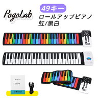 ロールアップ ピアノ 49鍵盤 電子キーボード おもちゃ 知育玩具 充電式 録音 折りたたみ式 ピアノ 持ち運…