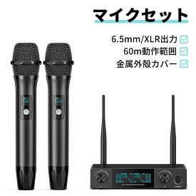 【8%OFFクーポン】Lekato ワイヤレスマイク セット ハンドマイク マイクシステム 2本セット 2CH受信機 マイクセット ワイヤレスマイクセット 長距離受信 無線マイク UHF 家庭 カラオケ 会議 ダイナミック 15チャンネル カラオケマイク システム 講義 会議 運動会 キャンプ