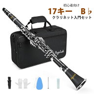 1年保証 Pogolab クラリネット 新型 本体 17キー B♭ 管体 管楽器 練習用 初心者 入門 吹奏楽 小学生 高…