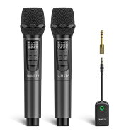 JAMELO ワイヤレスマイク 2本 カラオケマイク 2.4GHz ワイヤレス マイク マイクロフォン Wireless microp…