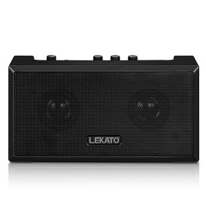 LEKATO �~�j �M�^�[�A���v �G���L�M�^�[ �A���v �M�^�[ �X�s�[�J�[ ���C�����X �x�[�X Bluetooth 5.0 AUX 5W 3.5mm �w�b�h�z���W���b�N �u���[�g�D�[�X ���� USB �[�d�� �� mini ���^ ���� ���C�u ���K�p 