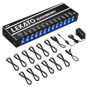 LEKATO �M�^�[ �G�t�F�N�^�[ �y�_���p �p���[�T�v���C 12�|�[�g 9V/12V/18V DC�o�� �V���[�g�ی�@�\���� ���S�Ɨ��^ CP-206