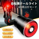 【ポイント10倍！】LAOPAO テールライト 自転車 ライト スマートブレーキ警告 自動点滅 振動・光センサー IPX65防水 usb充電式 リアライト バイク 昼夜通用 合金製 高輝度 日本語説明書 夜間走行 簡易装着