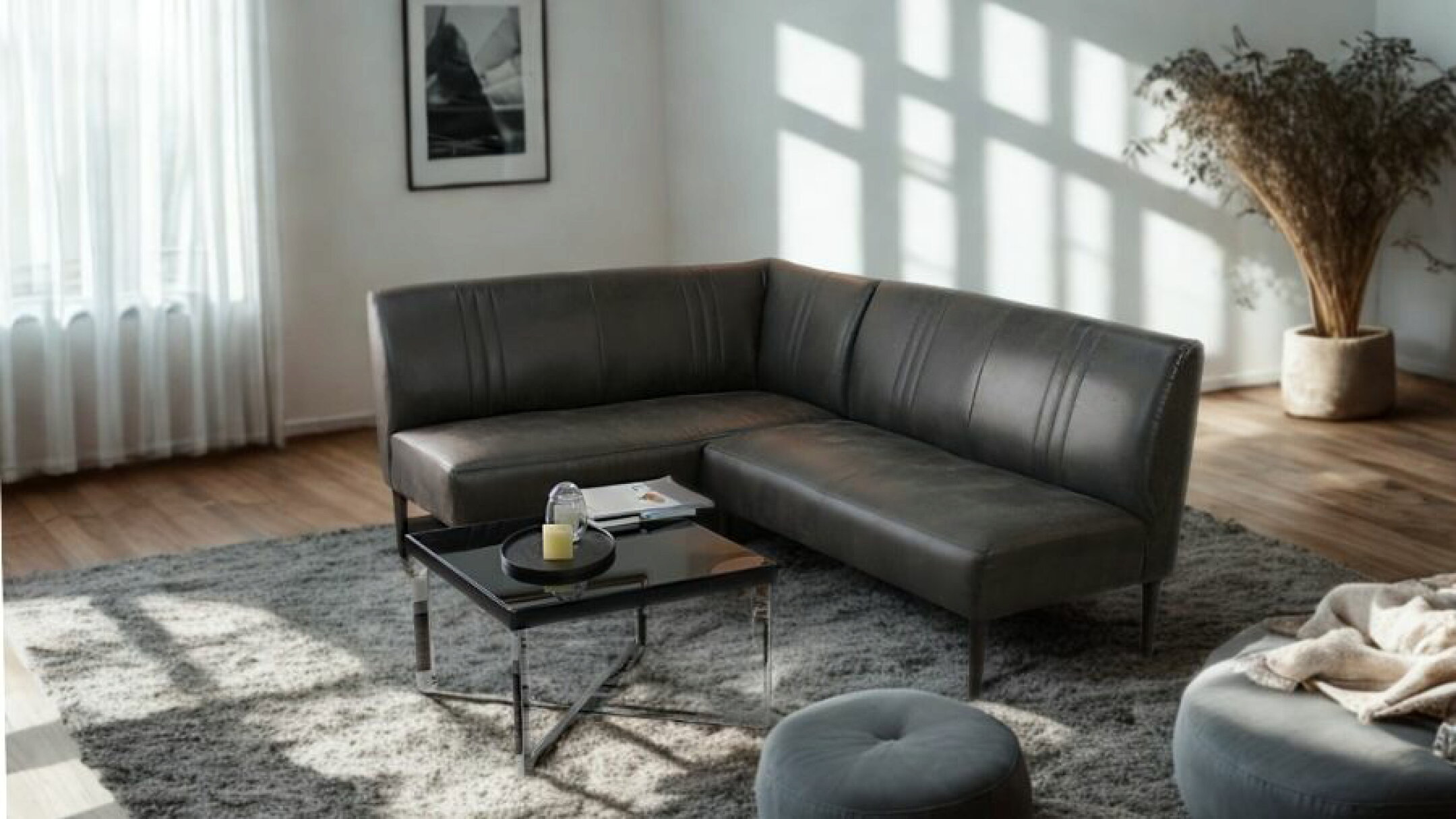 ソファ ソファー ダイニングソファ コーナーソファ 3人掛けソファ 4人掛けソファ コンパクト L字 ローバック シンプル モダン 茶 ブラウン ヴィンテージ調 Victor ヴィクトル 幅191cm 布地