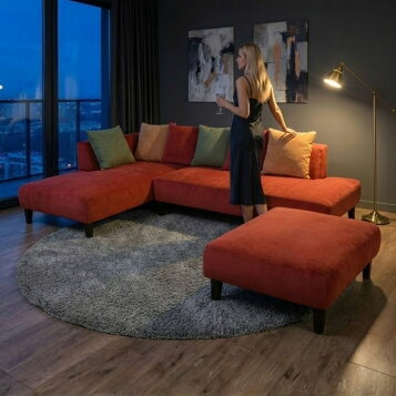 楽天市場】SCANTEAK 38万「KUL」ソファセット 3人掛け オットマン 