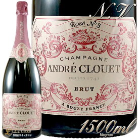 NV ロゼ アンドレ クルエ マグナム 正規品 シャンパン 白 辛口 1500ml Andre Clouet Brut rose Magnum