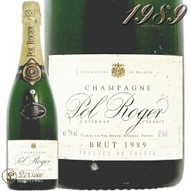 1989 ブリュット ヴィンテージ ポル ロジェ シャンパン 辛口 白 750ml Pol Roger Brut Vintage