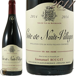 2014 �R�[�g �h �j���C ���B���[�W�� �G�}�j���G�� ���W�F �ԃ��C�� �h�� 750ml Emmanuel Rouget Cotes de Nuits Villages