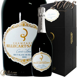 2008 �u�����b�g �u���� �h �u���� �L�����F ���C ���B���e�[�W �r���J�[�� �T������ �M�t�g �{�b�N�X ���K�i �V�����p�� �h�� �� 750ml Billecart Salmon Brut Blanc de Blancs Cuvee Louis Vintage Gift Box