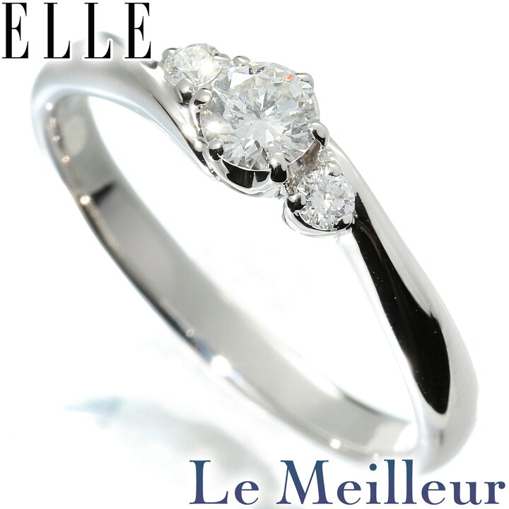 楽天市場】エル リング 指輪 ダイヤモンド Pt1000 11号 ELLE : Le 