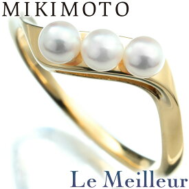 【最大5,000円OFFクーポン対象】ミキモト パールリング 指輪 アコヤ真珠 3.50mm K18 14号 MIKIMOTO