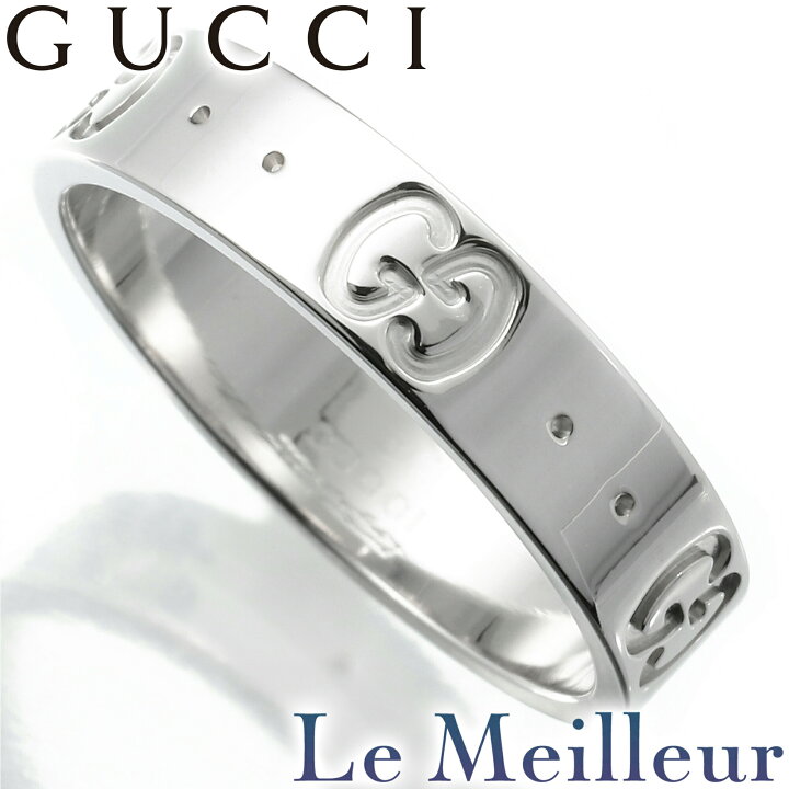 楽天市場】グッチ アイコン GG リング 指輪 750 9号 GUCCI 【最大5,000  