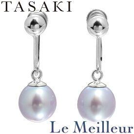 【最大5,000円引きクーポン対象】タサキ 1粒パール イヤリング 真珠 7.1mm 750 TASAKI