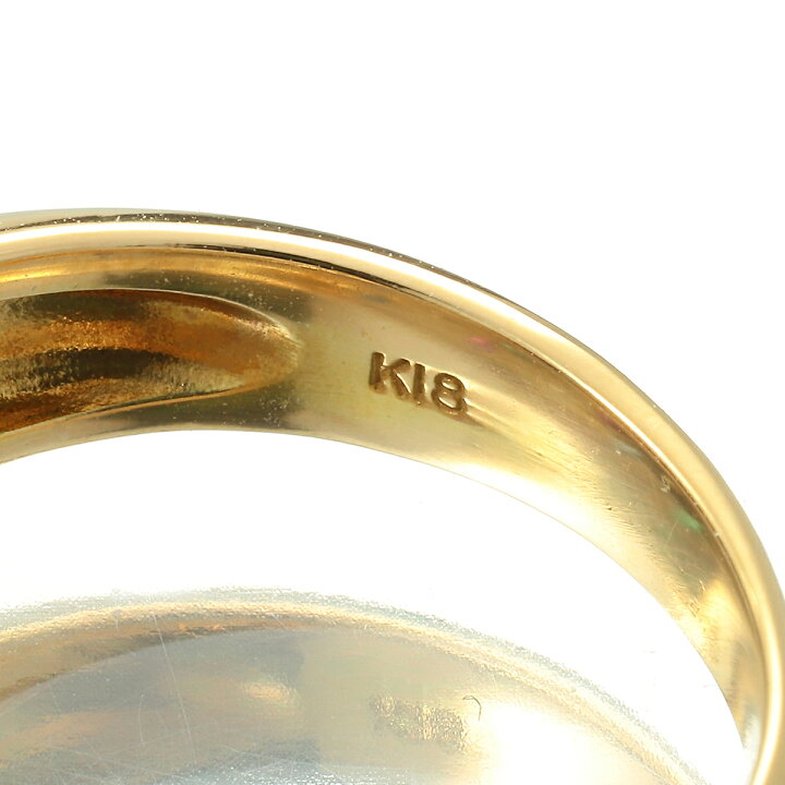 楽天市場】4色ストーンリング 指輪 ダイヤモンド ルビー K18 13号 : Le  