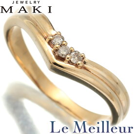 【最大5,000円OFFクーポン対象】ジュエリーマキ V字リング 指輪 ダイヤモンド K9 12号 MAKI
