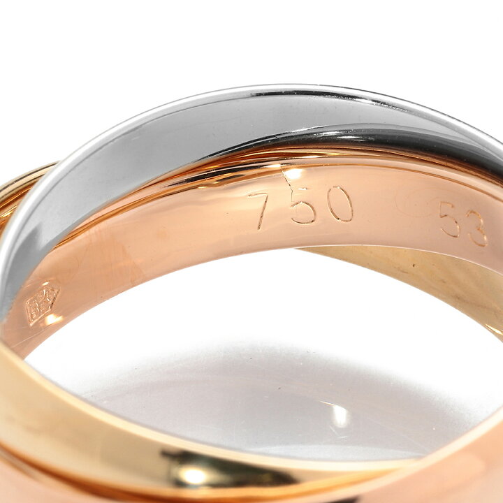 楽天市場】カルティエ Cartier トリニティ TRINITY リング K18 13号 