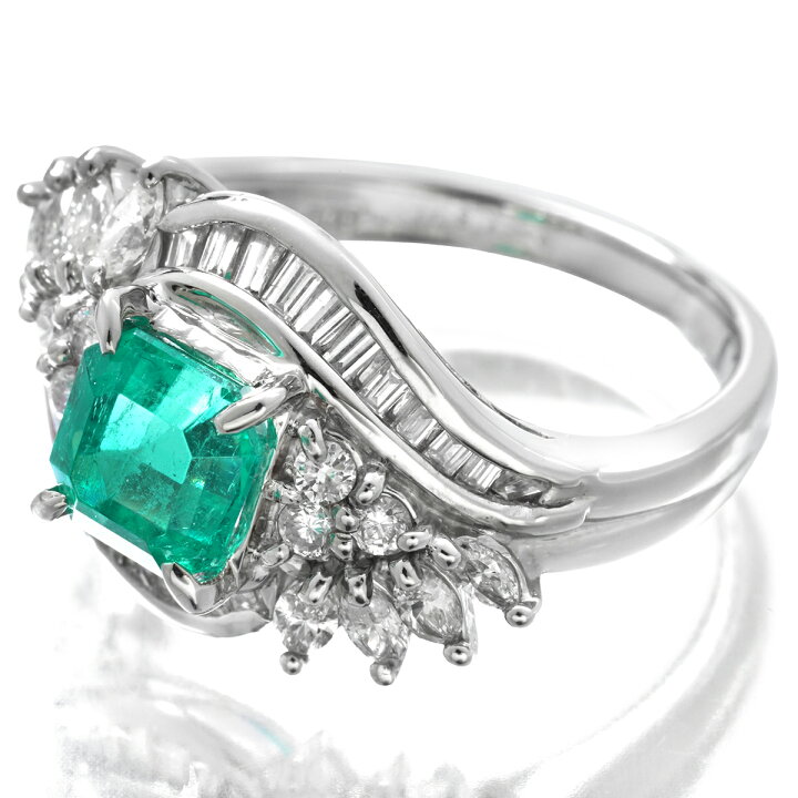 楽天市場】リング 指輪 エメラルド 1.33ct ダイヤモンド 0.82ct Pt900 