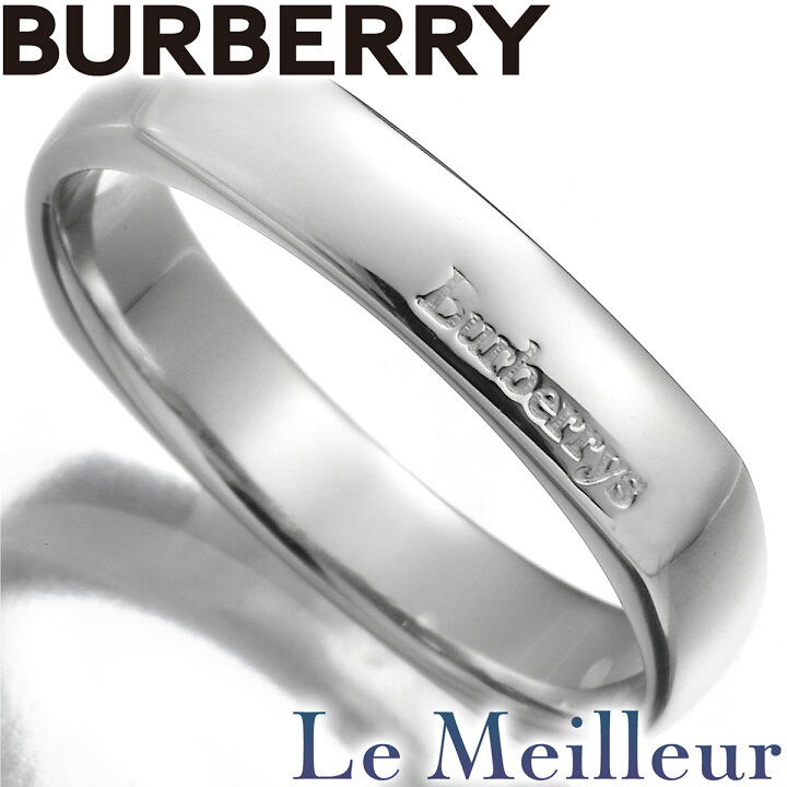 楽天市場】バーバリー スクエアリング 指輪 Pt1000 10号 BURBERRY : Le  